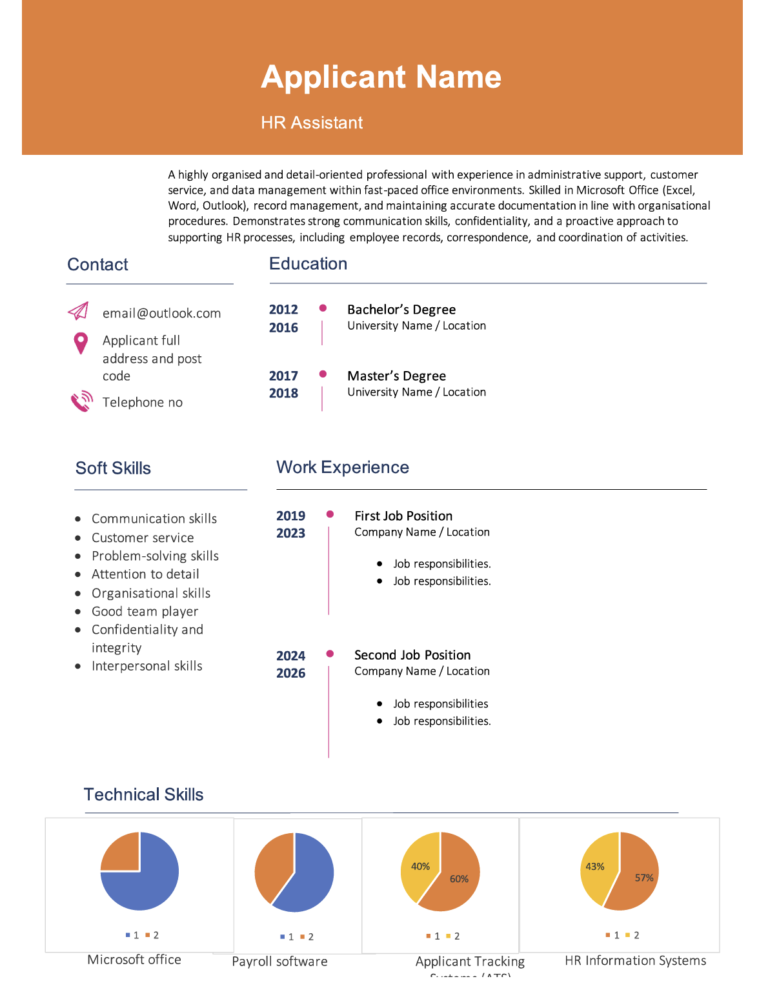 Infographic CV template